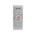 Schlage Electronics 1-1/4-in Button, Single Gang, Aluminum Button Engraved -inPUSH TO EXIT-in, Narrow Stile 621AL EX NS